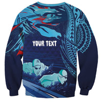 Personalized Hawaii Swimming Sweatshirt Tribal Sporty Style LT03 - Polynesian Pride