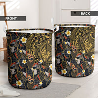 Hawaiian and Japanese Laundry Basket Polynesian Tattoo with Japanese Culture Kintsugi Style LT03 - Polynesian Pride