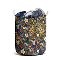 Hawaiian and Japanese Laundry Basket Polynesian Tattoo with Japanese Culture Kintsugi Style LT03 - Polynesian Pride