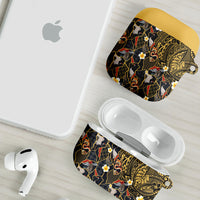Hawaiian and Japanese AirPods Case Polynesian Tattoo with Japanese Culture Kintsugi Style LT03 - Polynesian Pride