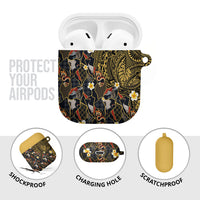 Hawaiian and Japanese AirPods Case Polynesian Tattoo with Japanese Culture Kintsugi Style LT03 - Polynesian Pride
