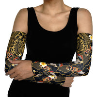 Hawaiian and Japanese Arm Sleeves Polynesian Tattoo with Japanese Culture Kintsugi Style LT03 - Polynesian Pride