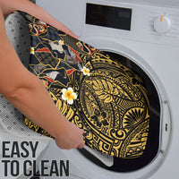 Hawaiian and Japanese Bathroom Set Polynesian Tattoo with Japanese Culture Kintsugi Style LT03 - Polynesian Pride