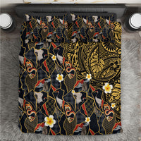 Hawaiian and Japanese Bedding Set Polynesian Tattoo with Japanese Culture Kintsugi Style LT03 Multicolor - Polynesian Pride