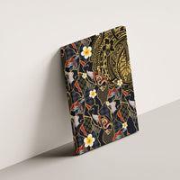 Hawaiian and Japanese Canvas Wall Art Polynesian Tattoo with Japanese Culture Kintsugi Style LT03 - Polynesian Pride