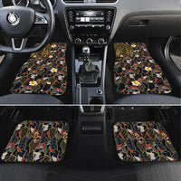 Hawaiian and Japanese Car Mats Polynesian Tattoo with Japanese Culture Kintsugi Style LT03 Set 4pcs Multicolor - Polynesian Pride