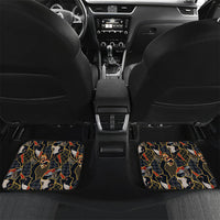 Hawaiian and Japanese Car Mats Polynesian Tattoo with Japanese Culture Kintsugi Style LT03 Set 2pcs - Back Multicolor - Polynesian Pride