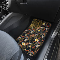 Hawaiian and Japanese Car Mats Polynesian Tattoo with Japanese Culture Kintsugi Style LT03 - Polynesian Pride