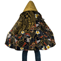 Hawaiian and Japanese Cloak Polynesian Tattoo with Japanese Culture Kintsugi Style LT03 Unisex Multicolor - Polynesian Pride