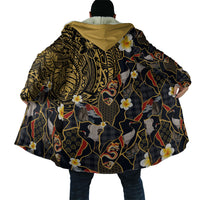 Hawaiian and Japanese Cloak Polynesian Tattoo with Japanese Culture Kintsugi Style LT03 - Polynesian Pride