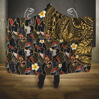 Hawaiian and Japanese Hooded Blanket Polynesian Tattoo with Japanese Culture Kintsugi Style LT03 - Polynesian Pride