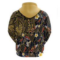 Hawaiian and Japanese Hoodie Polynesian Tattoo with Japanese Culture Kintsugi Style LT03 - Polynesian Pride