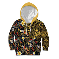 Hawaiian and Japanese Kid Hoodie Polynesian Tattoo with Japanese Culture Kintsugi Style LT03 Hoodie Multicolor - Polynesian Pride