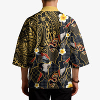 Hawaiian and Japanese Kimono Polynesian Tattoo with Japanese Culture Kintsugi Style LT03 - Polynesian Pride