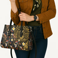 Hawaiian and Japanese Leather Bag Polynesian Tattoo with Japanese Culture Kintsugi Style LT03 - Polynesian Pride