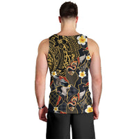 Hawaiian and Japanese Men Tank Top Polynesian Tattoo with Japanese Culture Kintsugi Style LT03 - Polynesian Pride
