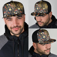 Hawaiian and Japanese Mesh Trucker Cap Polynesian Tattoo with Japanese Culture Kintsugi Style LT03 - Polynesian Pride