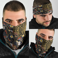 Hawaiian and Japanese Neck Gaiter Polynesian Tattoo with Japanese Culture Kintsugi Style LT03 - Polynesian Pride