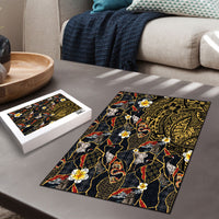 Hawaiian and Japanese Puzzle Polynesian Tattoo with Japanese Culture Kintsugi Style LT03 - Polynesian Pride