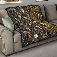 Hawaiian and Japanese Quilt Polynesian Tattoo with Japanese Culture Kintsugi Style LT03 - Polynesian Pride