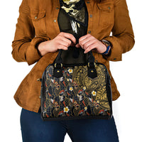 Hawaiian and Japanese Shoulder Handbag Polynesian Tattoo with Japanese Culture Kintsugi Style LT03 - Polynesian Pride