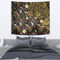 Hawaiian and Japanese Tapestry Polynesian Tattoo with Japanese Culture Kintsugi Style LT03 - Polynesian Pride