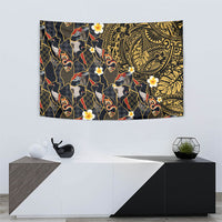Hawaiian and Japanese Tapestry Polynesian Tattoo with Japanese Culture Kintsugi Style LT03 - Polynesian Pride