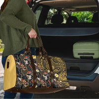 Hawaiian and Japanese Travel Bag Polynesian Tattoo with Japanese Culture Kintsugi Style LT03 - Polynesian Pride