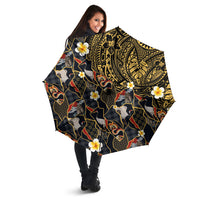 Hawaiian and Japanese Umbrella Polynesian Tattoo with Japanese Culture Kintsugi Style LT03 - Polynesian Pride