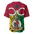 Vanuatu Baseball Jersey Pig Tusk Mix Maori Pattern and Namele Leaf LT03 - Polynesian Pride