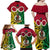 Vanuatu Family Matching Off Shoulder Long Sleeve Dress and Hawaiian Shirt Pig Tusk Mix Maori Pattern and Namele Leaf LT03 - Polynesian Pride