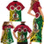 Vanuatu Family Matching Short Sleeve Bodycon Dress and Hawaiian Shirt Pig Tusk Mix Maori Pattern and Namele Leaf LT03 - Polynesian Pride