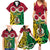 Vanuatu Family Matching Summer Maxi Dress and Hawaiian Shirt Pig Tusk Mix Maori Pattern and Namele Leaf LT03 - Polynesian Pride