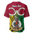 Personalised Vanuatu Baseball Jersey Pig Tusk Mix Maori Pattern and Namele Leaf LT03 - Polynesian Pride