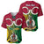 Personalised Vanuatu Baseball Jersey Pig Tusk Mix Maori Pattern and Namele Leaf LT03 - Polynesian Pride