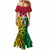 Personalised Vanuatu Mermaid Dress Pig Tusk Mix Maori Pattern and Namele Leaf LT03 - Polynesian Pride