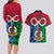 Vanuatu Shefa Province Couples Matching Long Sleeve Bodycon Dress and Hawaiian Shirt Pig Tusk Mix Maori Pattern and Namele Leaf LT03 - Polynesian Pride