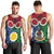 Vanuatu Shefa Province Men Tank Top Pig Tusk Mix Maori Pattern and Namele Leaf LT03 - Polynesian Pride