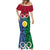 Vanuatu Shefa Province Mermaid Dress Pig Tusk Mix Maori Pattern and Namele Leaf LT03 - Polynesian Pride