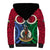Vanuatu Shefa Province Sherpa Hoodie Pig Tusk Mix Maori Pattern and Namele Leaf LT03 - Polynesian Pride