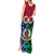 Vanuatu Shefa Province Tank Maxi Dress Pig Tusk Mix Maori Pattern and Namele Leaf LT03 - Polynesian Pride