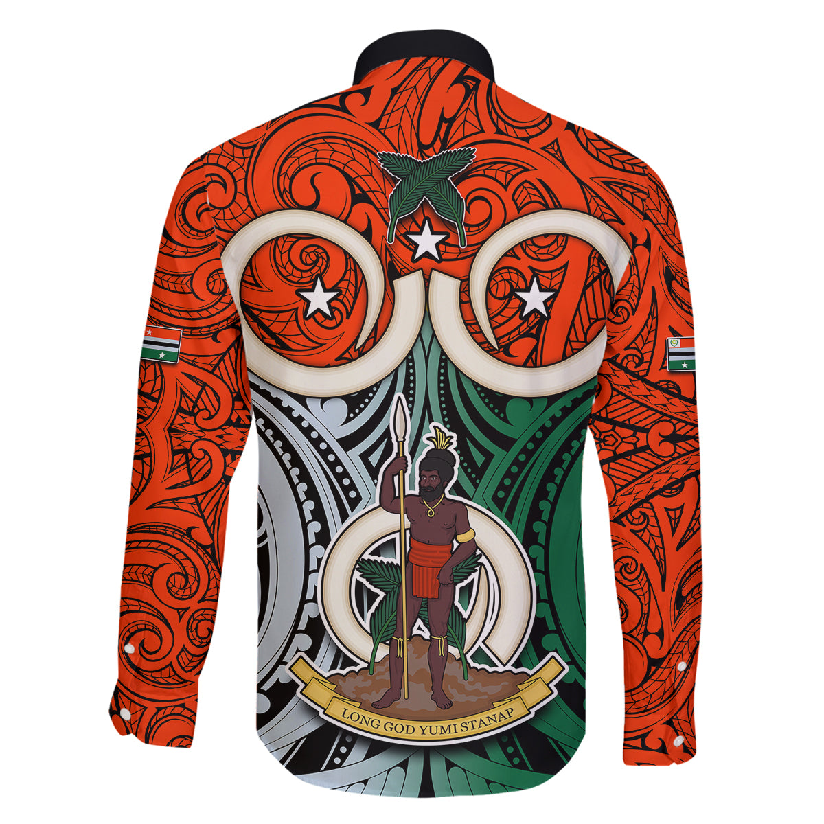 Vanuatu Penama Province Family Matching Short Sleeve Bodycon Dress and Hawaiian Shirt Pig Tusk Mix Maori Pattern and Namele Leaf LT03 - Polynesian Pride