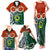 Vanuatu Penama Province Family Matching Tank Maxi Dress and Hawaiian Shirt Pig Tusk Mix Maori Pattern and Namele Leaf LT03 - Polynesian Pride