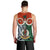 Vanuatu Penama Province Men Tank Top Pig Tusk Mix Maori Pattern and Namele Leaf LT03 - Polynesian Pride