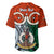 Personalised Vanuatu Penama Province Baseball Jersey Pig Tusk Mix Maori Pattern and Namele Leaf LT03 - Polynesian Pride