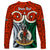 Personalised Vanuatu Penama Province Long Sleeve Shirt Pig Tusk Mix Maori Pattern and Namele Leaf LT03 - Polynesian Pride