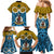 Vanuatu Sanma Province Family Matching Mermaid Dress and Hawaiian Shirt Pig Tusk Mix Maori Pattern and Namele Leaf LT03 - Polynesian Pride