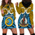 Vanuatu Sanma Province Hoodie Dress Pig Tusk Mix Maori Pattern and Namele Leaf LT03 - Polynesian Pride