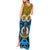 Vanuatu Sanma Province Tank Maxi Dress Pig Tusk Mix Maori Pattern and Namele Leaf LT03 - Polynesian Pride