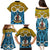 Personalised Vanuatu Sanma Province Family Matching Puletasi Dress and Hawaiian Shirt Pig Tusk Mix Maori Pattern and Namele Leaf LT03 - Polynesian Pride